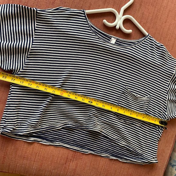 american apparel striped crop top - Picture 5 of 6